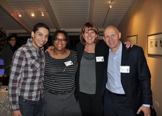  Clint Rasti, Regan Byrd, board member, Wendy Strait with founder Carlo Kriekels