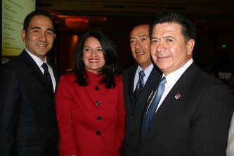  Jeff Campos, left, Perla Gheiler, Ranger Duran and Sen. Abel Tapia