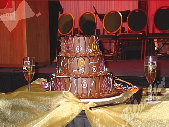 Blacktie Photos Of The Birthday Cake And The Champagne Toast