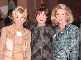 Committee members Arlene Hirschfeld, Debra Herz with Diane Huttner