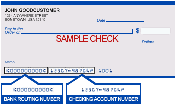 Bank Routing Number
